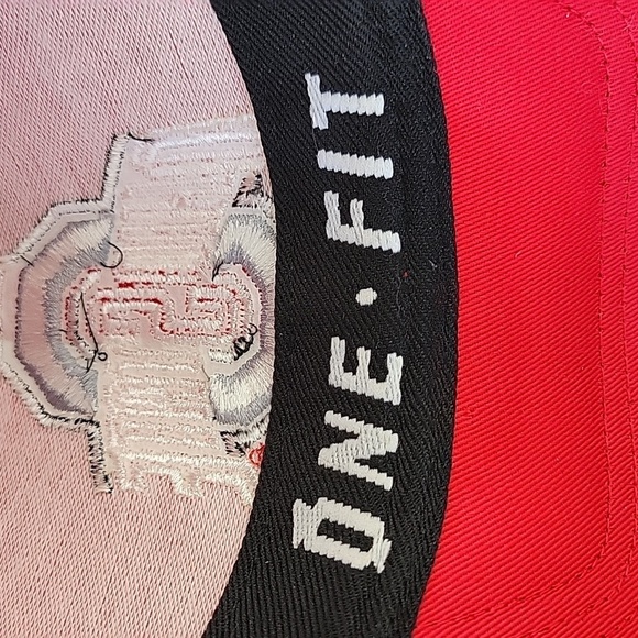 Ohio State University Ballcap Red w/ Gray, White & Black Embroidered Logo - Picture 8 of 9